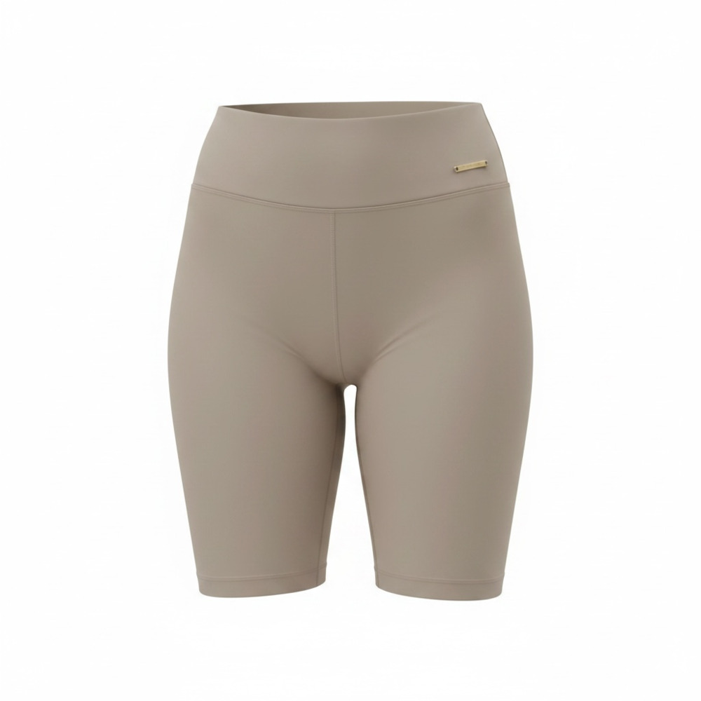 Gymshark x Whitney Simmons High-Rise Biker Shorts in Taupe